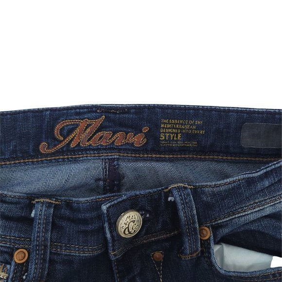 Mavi Denim Jeans Molly Womens Size 24/32 Blue Bootcut Mid Rise - Picture 9 of 11